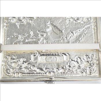 Sterling Silver Borobudur Buddhist Temple Indonesia Cigarette Case