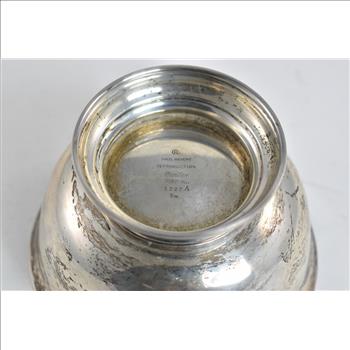 Sterling Silver Cartier Paul Revere Reproduction Footed Bowl H Monogram
