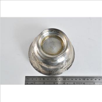 Sterling Silver Cartier Paul Revere Reproduction Footed Bowl H Monogram