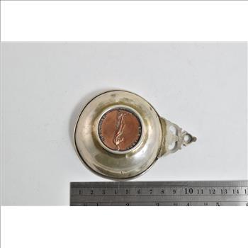 Sterling Silver Cartier Pouringer Bronze Italian Coin Baby Bowl