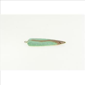 Sterling Silver Carved Turquoise Arrowhead Vintage Charm/Pendant