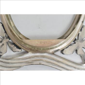Sterling Silver Chinese Sterling Oval Butterfly Picture Frame 7x5