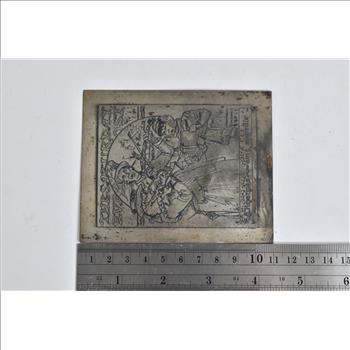 Sterling Silver Christmas Card Rockwell Saturday Evening Post