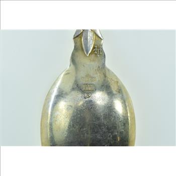 Sterling Silver Church of Our Savior Copenhagen Denmark Enamel Spoon