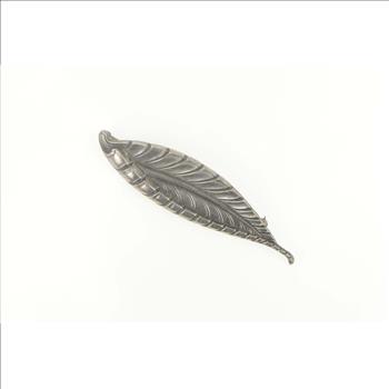 Sterling Silver Cini Black Starr & Gorham Art Nouveau Leaf Pin/Brooch