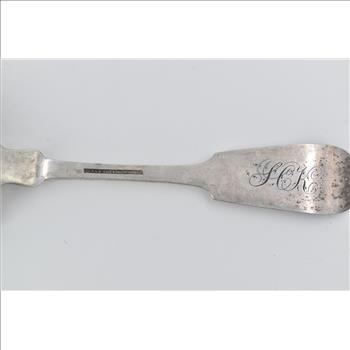 Sterling Silver Clark Coit & Cargill Sugar Sifter Sieve Spoon