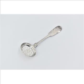 Sterling Silver Clark Coit & Cargill Sugar Sifter Sieve Spoon