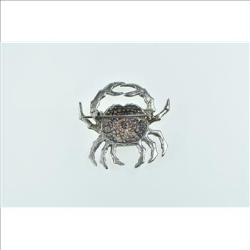 Sterling Silver Crab Cancer Astrology Zodiac Star Sign Pin/Brooch