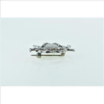 Sterling Silver Crab Cancer Astrology Zodiac Star Sign Pin/Brooch