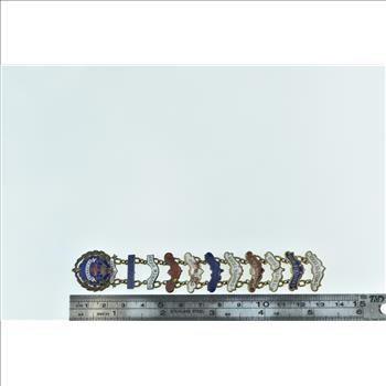 Sterling Silver Cross Crown Moravian Church Sunday School Pin/Brooch