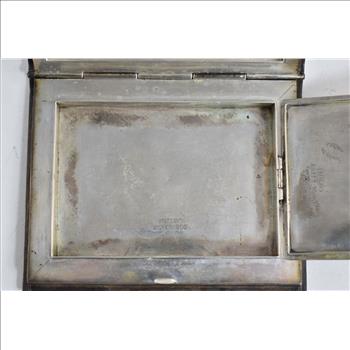 Sterling Silver D K C Monogram Powder Mirror Engraved Make Up