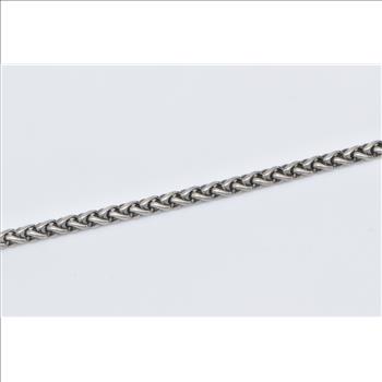 Sterling Silver David Yurman Designer Wheat Palma Chain Necklace 16