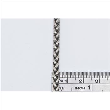 Sterling Silver David Yurman Designer Wheat Palma Chain Necklace 16