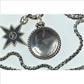 Sterling Silver David Yurman Maritime Star Three of Life Necklace 35
