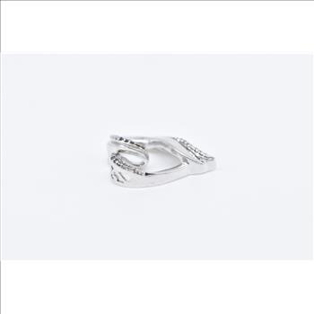Sterling Silver Diamond Heart Love Symbol Romantic Pendant