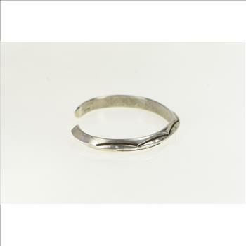 Sterling Silver Douglas Etsitty Navajo Stamped Cuff Bracelet 6.5