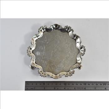 Sterling Silver Dublin Ireland Alta Petit Strength In Unity Engraved Plate