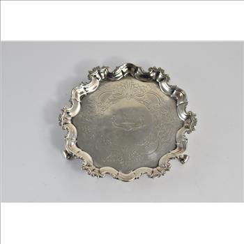 Sterling Silver Dublin Ireland Alta Petit Strength In Unity Engraved Plate