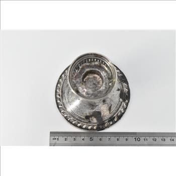 Sterling Silver Duchin Creation Weighted Ornate Candle Stick Holder