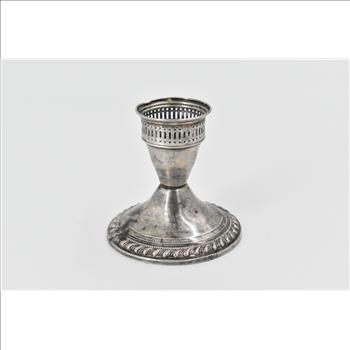 Sterling Silver Duchin Creation Weighted Ornate Candle Stick Holder