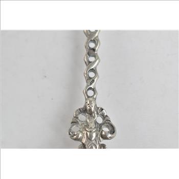 Sterling Silver Dutch Ornate Pierced Baroque Serving Spoon