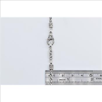 Sterling Silver EFFY Wheat Palma Link Designer 2.5mm Chain Necklace 18