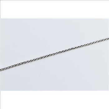 Sterling Silver EFFY Wheat Palma Link Designer 2.5mm Chain Necklace 18