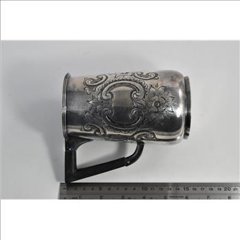 Sterling Silver EG Webster & Son Ornate Floral Scroll Engraved Creamer