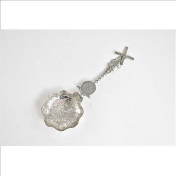 Sterling Silver Elaborate Dutch Village Scene Articulated Wind Mill Spoon