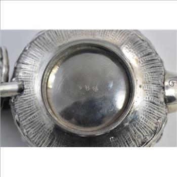 Sterling Silver Elaborate Rococo Repousse Tea Pot