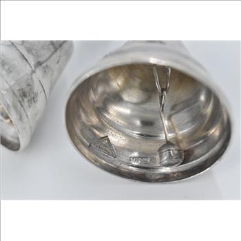 Sterling Silver F Ramirez Mexican Double Blossom Table Bell