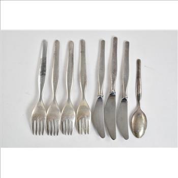 Sterling Silver Finland Vintage Partial Dinner Set (8 pieces)