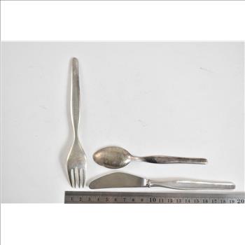 Sterling Silver Finland Vintage Partial Dinner Set (8 pieces)