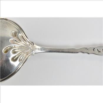 Sterling Silver Floral Engraved Gravy Sauce Ladle Spoon