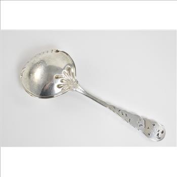 Sterling Silver Floral Engraved Gravy Sauce Ladle Spoon