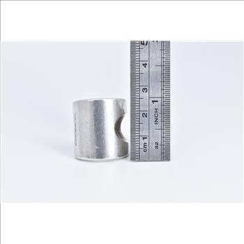 Sterling Silver Franco Pianegonda Designer Loop Curved Ring, Size 6.75