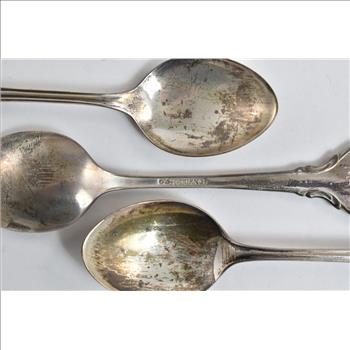 Sterling Silver Franklin Mint Zodiac Signature Edition Spoon Set (12 pcs.)