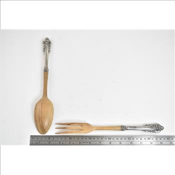 Sterling Silver French Salad Serving Spoon & Fork Set (2 pcs.)