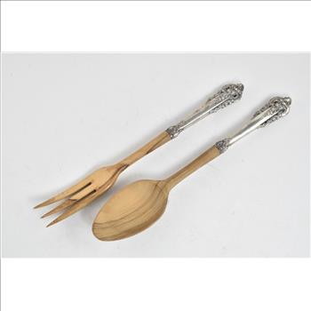 Sterling Silver French Salad Serving Spoon & Fork Set (2 pcs.)