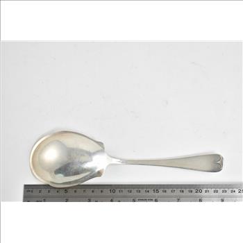 Sterling Silver Galt & Bro Lipped Serving Spoon 9