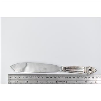 Sterling Silver Georg Jensen Acorn Cheese Slice Slicer Knife
