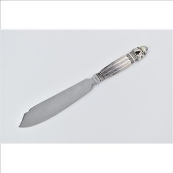 Sterling Silver Georg Jensen Acorn Cheese Slice Slicer Knife