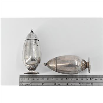 Sterling Silver Georg Jensen Cactus Salt & Pepper Shaker 629 C (2pcs)
