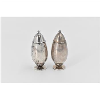 Sterling Silver Georg Jensen Cactus Salt & Pepper Shaker 629 C (2pcs)
