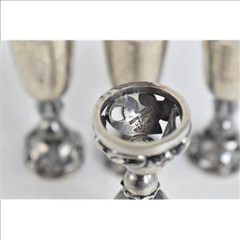 Sterling Silver Georg Jensen La Paglia Cordial Cup Set (4x)