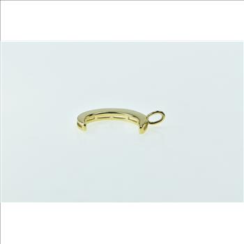 Sterling Silver Gold Plated Crescent Moon Space Astrology Charm/Pendant