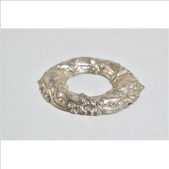 Sterling Silver Gorham 1989 Wreath Archive Christmas Ornament