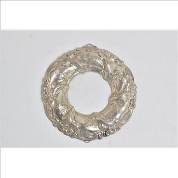 Sterling Silver Gorham 1989 Wreath Archive Christmas Ornament