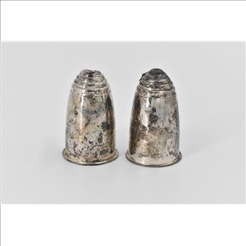 Sterling Silver Gorham Beehive Honey Bee Salt Pepper Shaker Set (2 pcs)