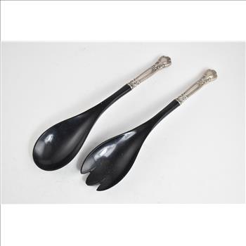 Sterling Silver Gorham Chanitlly Ebony Salad Serving Set (2 pcs)